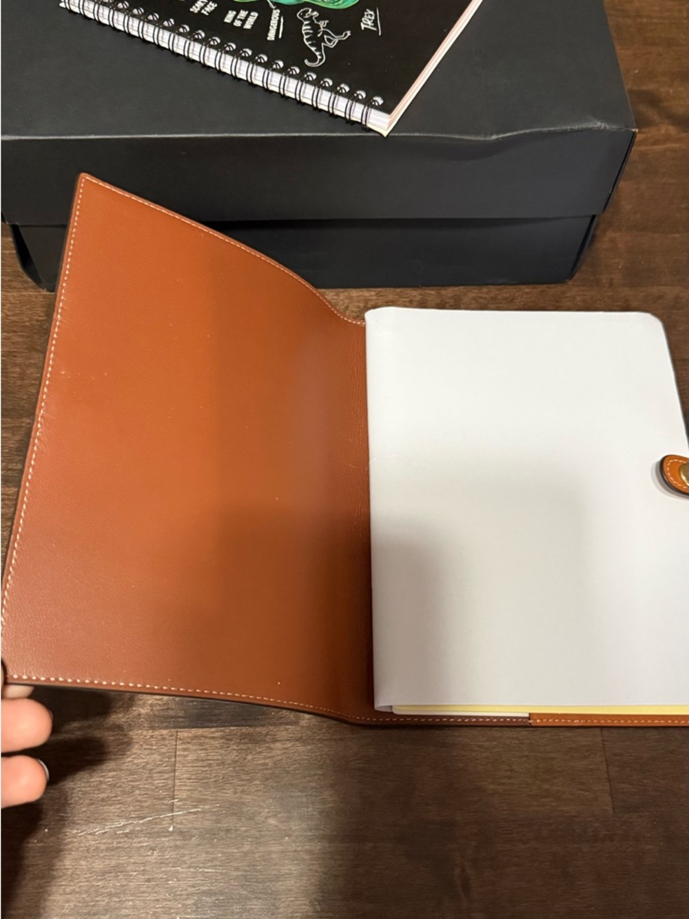 Coach Rexy Tan Leather Planner Pad Folio and spiral with T Rex - Picture 5 of 8